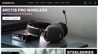 
                            2. SteelSeries: Offizielle Site – Für den Ruhm