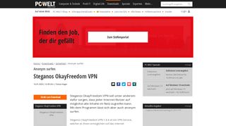 
                            12. Steganos OkayFreedom VPN - PC-WELT