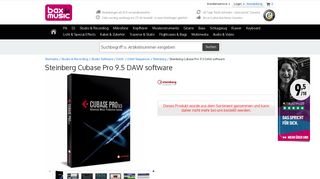 
                            10. Steinberg Cubase Pro 9.5 DAW software kaufen? | Bax-shop