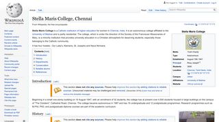 
                            11. Stella Maris College, Chennai - Wikipedia