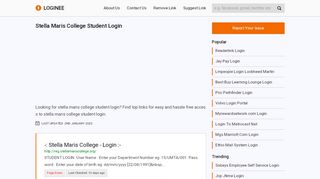 
                            12. Stella Maris College Student Login