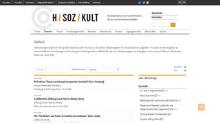 
                            4. Stellen | H-Soz-Kult. Kommunikation und Fachinformation für die ...