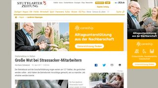 
                            8. Stellenabbau in Süßen: Große Wut bei Strassacker-Mitarbeitern ...