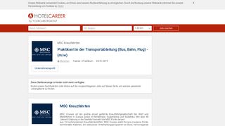 
                            10. Stellenangebot: Praktikant in der Transportabteilung (Bus, Bahn, Flug ...
