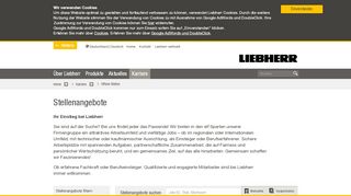 
                            2. Stellenangebote bei Liebherr - Liebherr