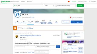 
                            6. Stellenangebote bei ZF TRW in Koblenz, Rheinland-Pfalz | Glassdoor.de