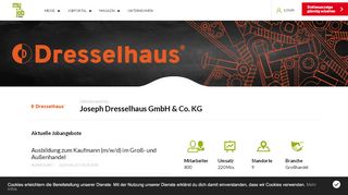 
                            9. Stellenangebote & Jobs Joseph Dresselhaus GmbH & Co. KG Herford ...