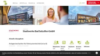 
                            6. Stellenangebote & Jobs Stadtwerke Bad Salzuflen GmbH Bad ...