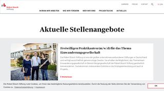 
                            4. Stellenangebote | Robert Bosch Stiftung