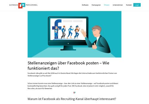 
                            6. Stellenanzeigen über Facebook posten - Wie funktioniert das?