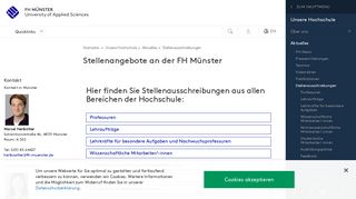 
                            4. Stellenausschreibungen - FH Münster