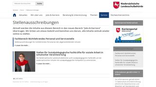 
                            10. Stellenausschreibungen — Niedersächsische Landesschulbehörde