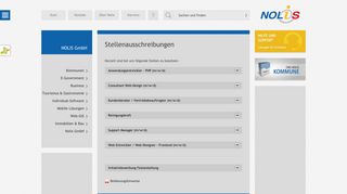 
                            2. Stellenausschreibungen | NOLIS GmbH - Webdesign und ...