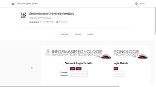 
                            7. Stellenbosch University Inetkey - Google Chrome