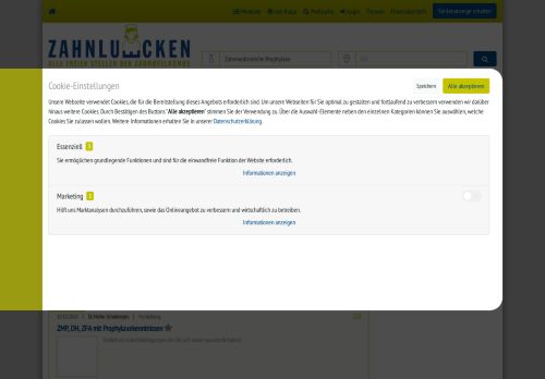 
                            11. Stellengebote ZMP Stellensuche, Jobs ZMP - zahn-luecken.de