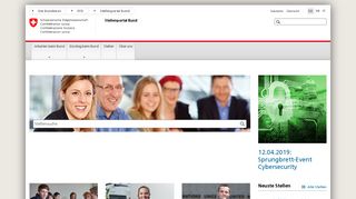 
                            3. Stellenportal Bund - Der Bundesrat admin.ch