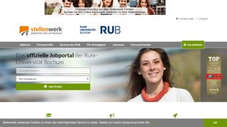 
                            7. Stellenwerk Bochum: Bochumer Jobportal für Studenten