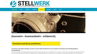 
                            11. STELLWERK | – Das Netzwerk Göttinger Kreativwirtschaft e.V.