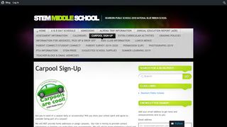 
                            13. STEM Middle School | Carpool Sign-Up