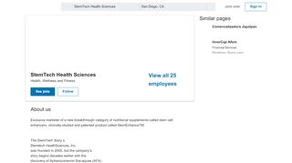 
                            10. StemTech Health Sciences | LinkedIn