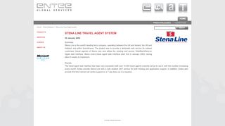 
                            6. Stena Line Travel Agent system | Entee Global Services
