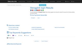 
                            9. Stengglink login Results For Websites Listing - SiteLinks.Info