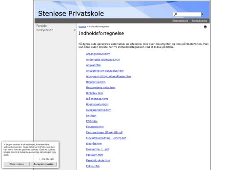 
                            7. Stenløse Privatskole - Indholdsfortegnelse