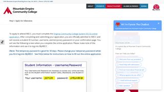 
                            8. Step 1: Apply for Admission - Mountain Empire Community ...