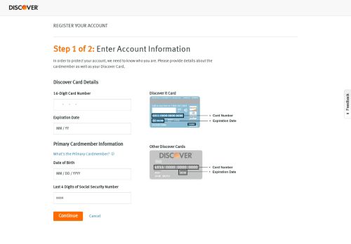 
                            1. Step 1 | Register Your Account | Discover