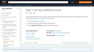
                            6. Step 1: Set Up a GitHub Account - AWS CodeDeploy