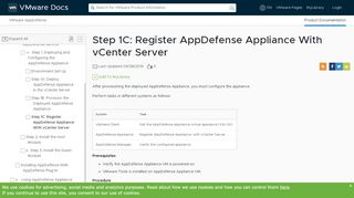 
                            7. Step 1C: Register AppDefense Appliance With vCenter Server
