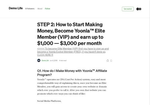
                            3. STEP 2: How to Start Making Money, Become Yoonla™ Elite Member ...