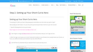 
                            7. Step 2. Setting up Your Short Cut to Xero - Caseron Cloud Accounting