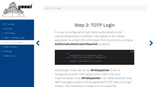 
                            1. Step 2: TOTP Login