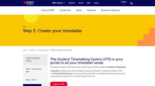 
                            6. Step 3. Create your timetable | RMIT University Vietnam