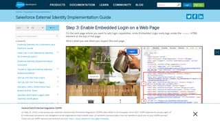 
                            8. Step 3: Enable Embedded Login on a Web Page | Salesforce External ...