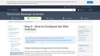 
                            8. Step 3 - How to Configure the Web Interface | Barracuda Campus