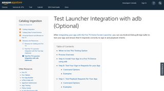 
                            11. Step 4: Test Launcher Integration with adb | Catalog