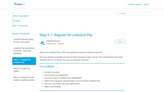 
                            10. Step 5.1: Register for orderbird Pay – orderbird online support