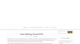 
                            8. Step by Step Cara Setting Cloud DVR Dengan Mudah - KANA Secure