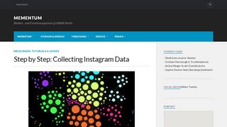 
                            12. Step by Step: Collecting Instagram Data – MEMENTUM