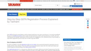 
                            5. Step-by-Step GSTN Registration Process Explained by Taxmann