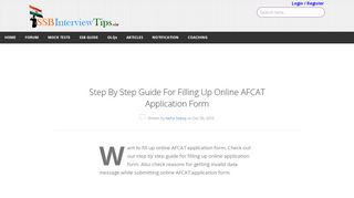 
                            11. Step By Step Guide For Filling Up Online AFCAT ...