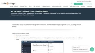 
                            11. Step by Step Guide for Single Sign On into Wordpress with Bitium