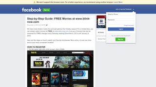 
                            2. Step-by-Step Guide: FREE Movies at www.blink-now.com | Facebook