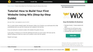 
                            8. Step-by-step guide: How To Create Your First Wix Website | ...