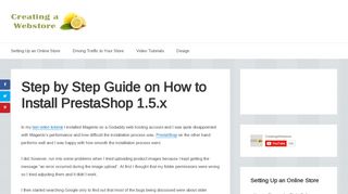 
                            12. Step by Step Guide on How to Install PrestaShop 1.5.x