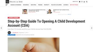 
                            6. Step-by-Step Guide To Opening A Child Development Account (CDA)
