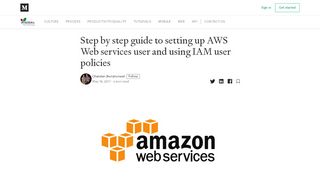 
                            12. Step by step guide to setting up AWS Web services user and using ...