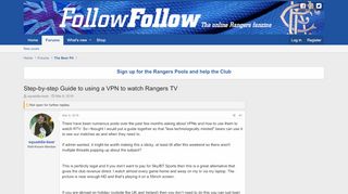 
                            12. Step-by-step Guide to using a VPN to watch Rangers TV ...